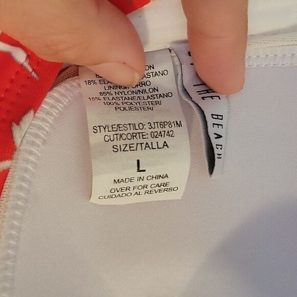 By the Beach Zen Garden bird bikini top size L - Picture 5 of 5